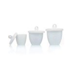 PORCELAIN CRUCIBLE WITH LID