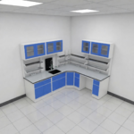 L-shaped Lab bench