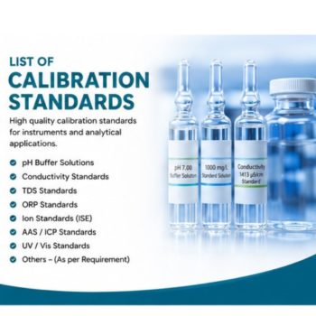 List of calibration standards